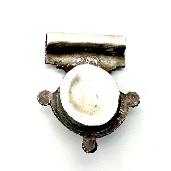 1990s Berber Enamel Small Blue/Yellow Pendant—From the Bazaars of Marrakesh—GUC - Picture 5 of 8